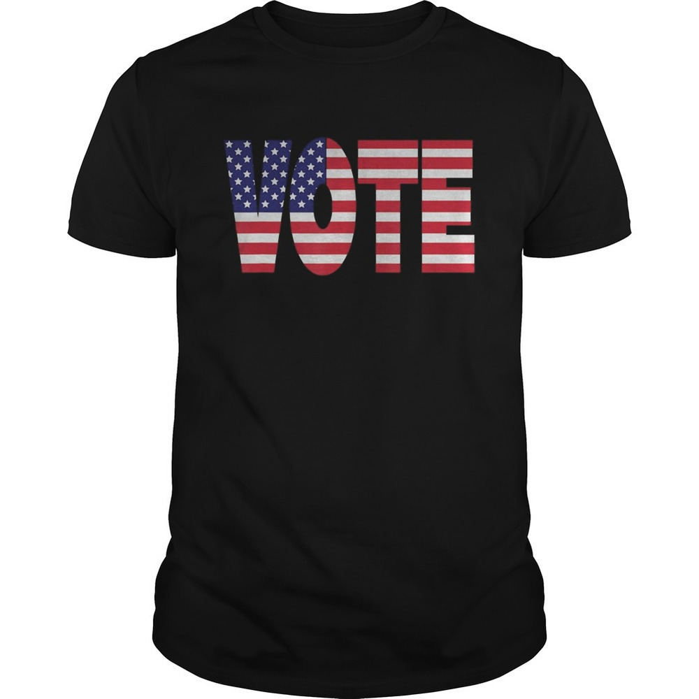 Vote American Flag Patriotic Graphic Unisex T-Shirt